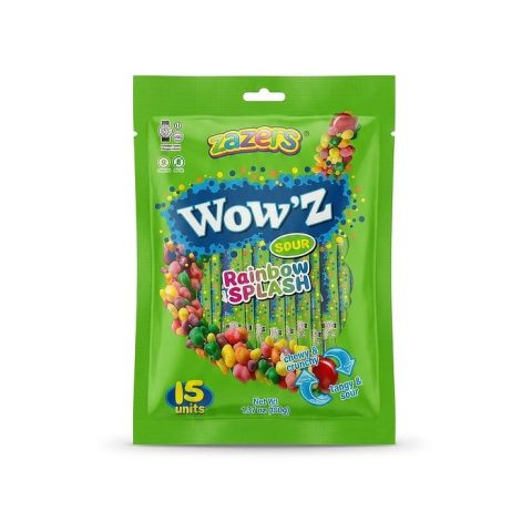 Mega Wow'z Sabor Arcoíris Acido Zazers 21 Gr
