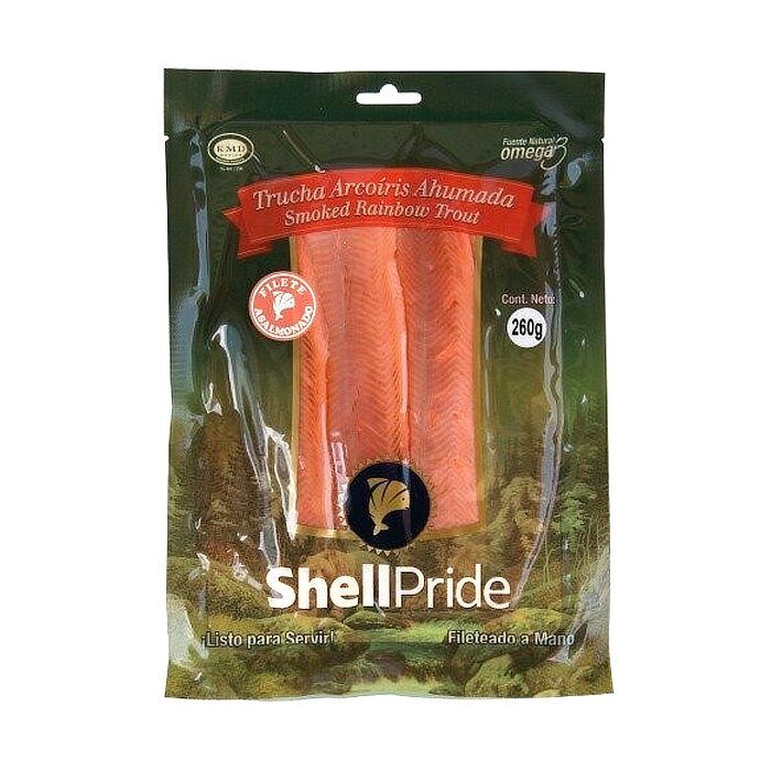 Trucha Arcoiris Ahumada Shell Pride 260 Gr — Del Mar
