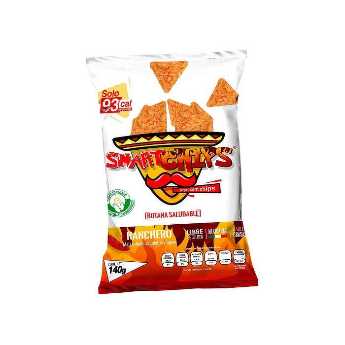 Maíz Inflado Ranchero Smartchips 140 Gr — Papas y Botanas