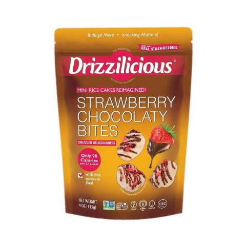 Mini Galletas de Arroz Fresa/chocolate Drizzilicious 113 Gr