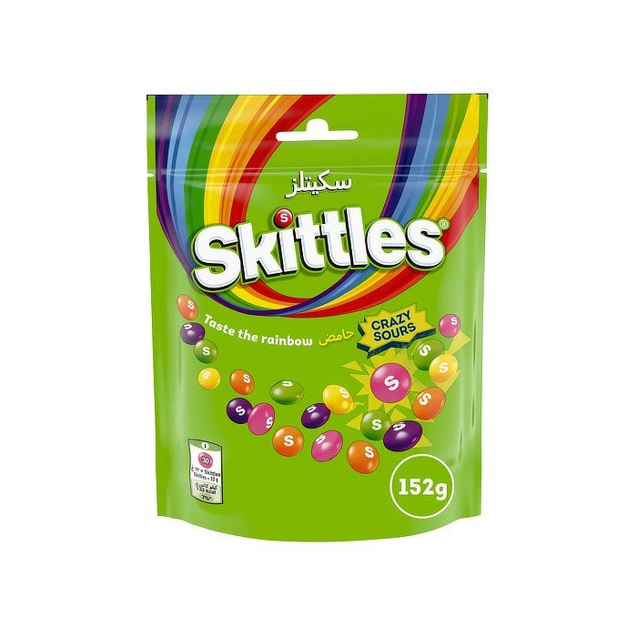 Skittles Crazy Sours 152 Gr — Dulces y Golosinas