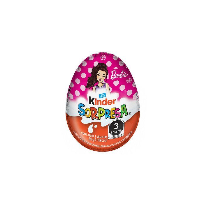 Huevo de Chocolate Kinder Sorpresa para Niña 20 Gr — Chocolates y Bombones
