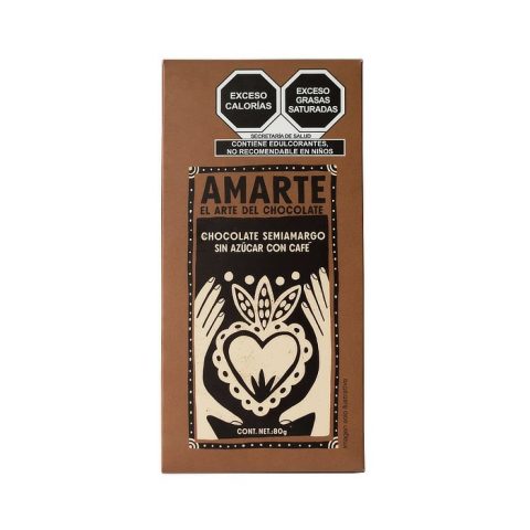 Chocolate Semiamargo con Café Amarte 80 Gr