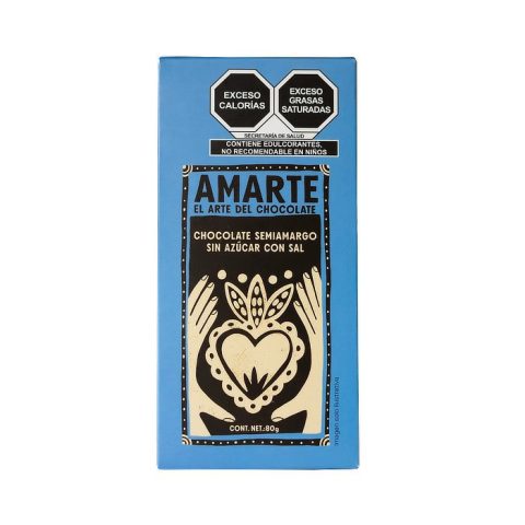 Chocolate Semiamargo con Sal Amarte 80 Gr