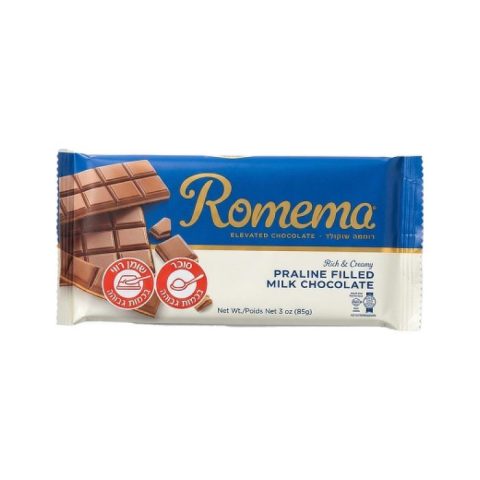 Chocolate con Leche Relleno con Praline Romema 85 Gr