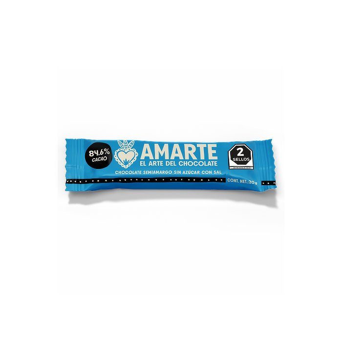 Chocolate Semiamargo con Sal Amarte 20 Gr — Chocolates y Bombones
