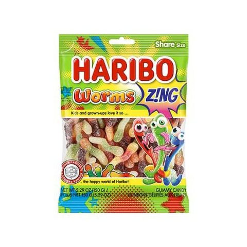 Gomitas Acidas de Gusanito Haribo 150 Gr