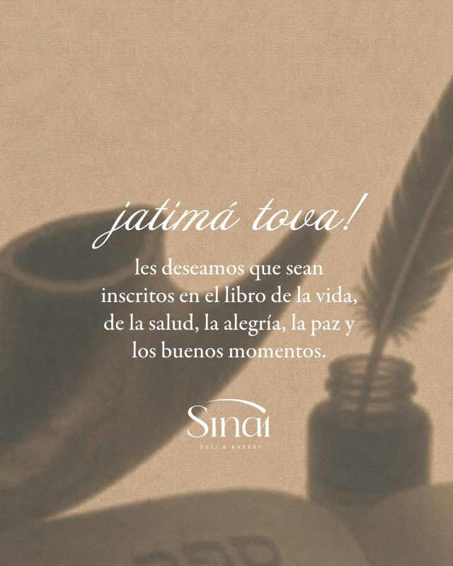 Nuestros mejores deseos para ustedes y sus familias en este Yom Kipur. 🤍 Jatimá Tová.