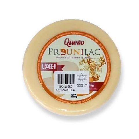 Queso Tipo Mozzarella Prounilac Pza 550 Gr Aprox