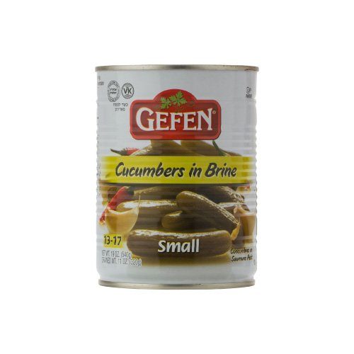 Pepinillos Pequeños en Salmuera Gefen 320 Gr — Aceitunas y Pepinillos, Latas y Frascos