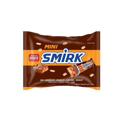 Mini Smirk Chocolate con Leche, Cacahuate, Caramelo y Turron Paskesz 250 Gr — Chocolates y Bombones