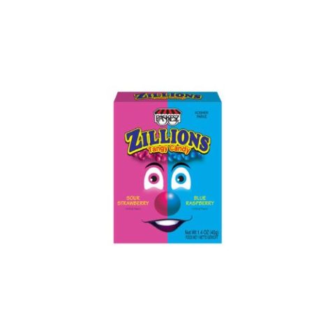 Zillions Sour Strawberry-blue Rasperry Paskesz 40 Gr