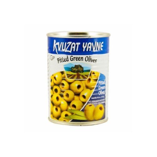 Aceitunas Verdes Sin Hueso Kvuzat Yavne 560 Gr — Aceitunas y Pepinillos, Latas y Frascos