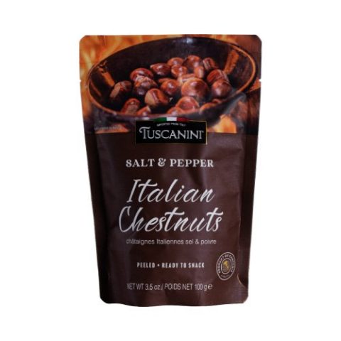 Castañas Italianas con Sal y Pimienta Tuscanini 100 Gr