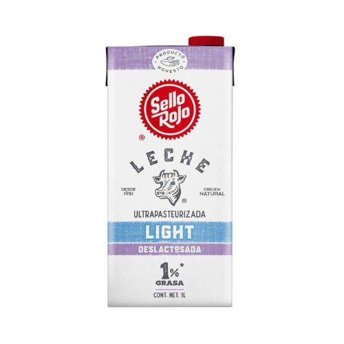 Leche Light Deslactosada Sello Rojo 1 Lt — Leche