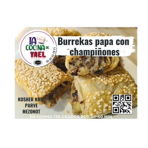 Burrekas de Champiñones la Cocina de Yael 14 Pzas