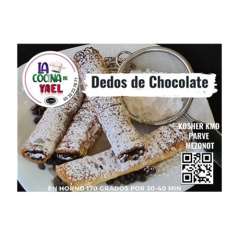 Dedos de Chocolate la Cocina de Yael 14 Pzas