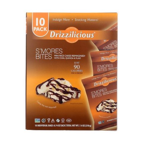Mini Galletas de Arroz S'mores Drizzilicious Pack 10/210 Gr