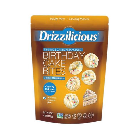 Mini Galletas de Arroz Birthday Cake Drizzilicious 113 Gr