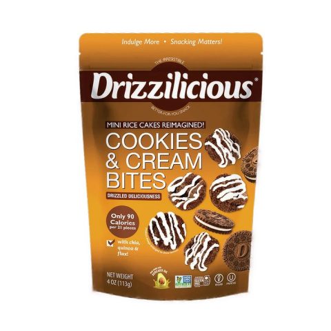 Mini Galletas de Arroz Cookies & Cream Drizzilicious 113 Gr