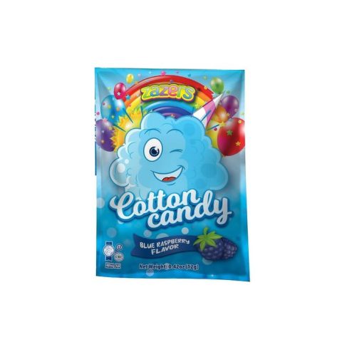 Algodón de Azúcar Sabor Frambuesa Azul Zazers 12 Gr