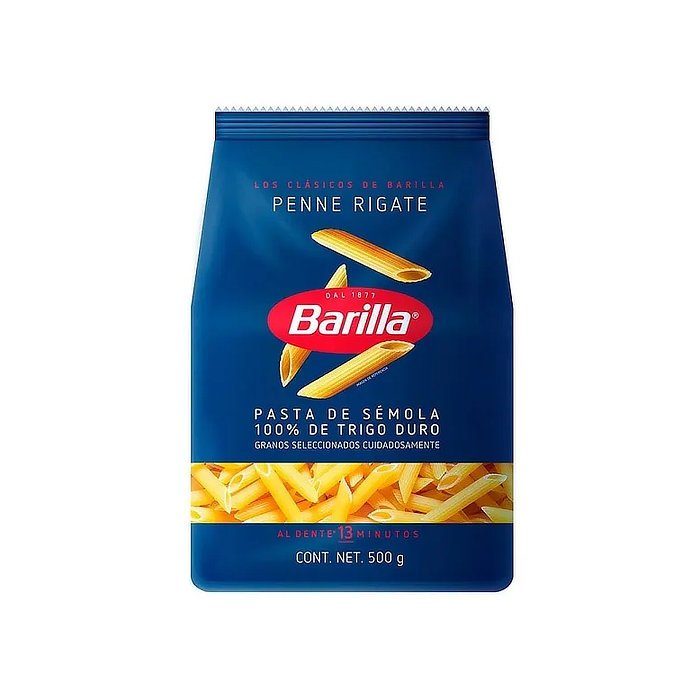 Pasta Penne Rigate Barilla 500 Gr — Pastas y Salsas Rojas